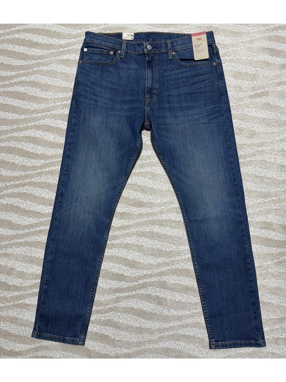 Levi’s 512 Slim Taper Stretch Denim Jeans Men’s Size 36x32 NWT - Picture 1 of 10